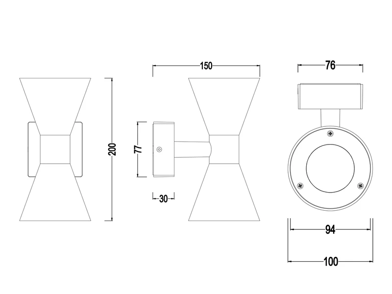 Trio Leuchten Außenwandleuchte ARDAS Up And Down In Rostoptik, Höhe 20cm 7 Trio Leuchten Außenwandleuchte ARDAS Up And Down In Rostoptik, Höhe 20cm – Bild 7