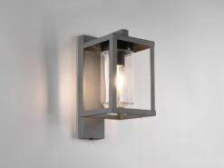 Trio Leuchten Außenwandleuchte LUNGA In Laternenoptik, Höhe 33cm, Anthrazit -Licht Welt Geschaft aussenwandleuchte lunga in laternenoptik hoehe 33c 4