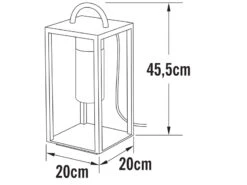 Konstsmide Bodenlaterne BOLOGNA Schwarz Aus Stahl Mit Klarglas, Höhe 45,5cm -Licht Welt Geschaft bodenlaterne bologna schwarz aus stahl mit klargla 3