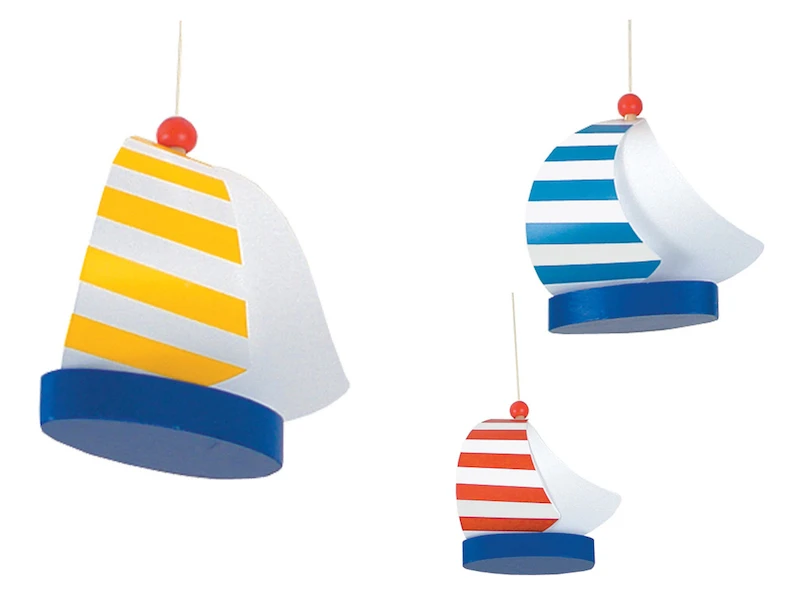 Niermann Bunte Deckenleuchte Fürs Kinderzimmer, Bruchsichere Deckenschale SEGELBOOTE 2 Niermann Bunte Deckenleuchte Fürs Kinderzimmer, Bruchsichere Deckenschale SEGELBOOTE – Bild 2