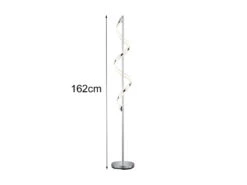 Trio Leuchten Coole LED Stehleuchte SYDNEY In Silber Chrom Höhe 162cm -Licht Welt Geschaft coole led stehleuchte sydney in silber chrom hoehe 3