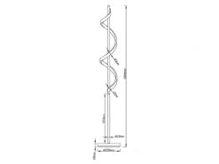 Trio Leuchten Coole LED Stehleuchte SYDNEY In Silber Chrom Höhe 162cm -Licht Welt Geschaft coole led stehleuchte sydney in silber chrom hoehe 5