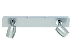 Trio Leuchten Deckenstrahler 2 Spots Schwenkbar Nickel Matt GU10 - Flexible Deckenbeleuchtung