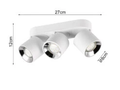 Trio Leuchten Deckenstrahler GUAYANA Weiß 3 Spots Schwenkbar Breite 27cm 11 Trio Leuchten Deckenstrahler GUAYANA Weiß 3 Spots Schwenkbar Breite 27cm -Licht Welt Geschaft deckenstrahler guayana weiss 3 spots schwenkbar br 2