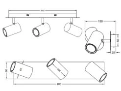 Trio Leuchten Deckenstrahler MARLEY Aus Rostfarbigem Metall Mit 3 Schwenkbaren GU10 Spots 8 Trio Leuchten Deckenstrahler MARLEY Aus Rostfarbigem Metall Mit 3 Schwenkbaren GU10 Spots -Licht Welt Geschaft deckenstrahler marley aus rostfarbigem metall mit 1 3