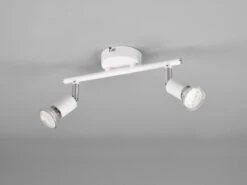 Reality Leuchten Deckenstrahler PARIS 2 Flammig Metall Weiß, 25cm Breit -Licht Welt Geschaft deckenstrahler paris 2 flammig metall weiss 25cm b 2