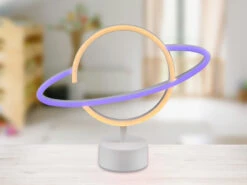 Reality Leuchten Deko LED Tischleuchte PLANET Batterie- Oder USB Betrieben, Höhe 25cm -Licht Welt Geschaft deko led tischleuchte planet batterie oder usb bet 2