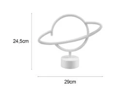 Reality Leuchten Deko LED Tischleuchte PLANET Batterie- Oder USB Betrieben, Höhe 25cm -Licht Welt Geschaft deko led tischleuchte planet batterie oder usb bet 3