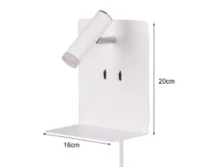 Trio Leuchten Design LED Wandleuchte ELEMENT In Weiß Matt Mit USB Ladebuchse Und Ablage 14 Trio Leuchten Design LED Wandleuchte ELEMENT In Weiß Matt Mit USB Ladebuchse Und Ablage -Licht Welt Geschaft design led wandleuchte element in weiss matt mit u 3