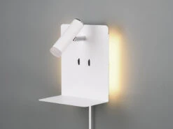 Trio Leuchten Design LED Wandleuchte ELEMENT In Weiß Matt Mit USB Ladebuchse Und Ablage 16 Trio Leuchten Design LED Wandleuchte ELEMENT In Weiß Matt Mit USB Ladebuchse Und Ablage -Licht Welt Geschaft design led wandleuchte element in weiss matt mit u 5