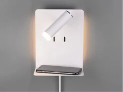 Trio Leuchten Design LED Wandleuchte ELEMENT In Weiß Matt Mit USB Ladebuchse Und Ablage 18 Trio Leuchten Design LED Wandleuchte ELEMENT In Weiß Matt Mit USB Ladebuchse Und Ablage -Licht Welt Geschaft design led wandleuchte element in weiss matt mit u 7