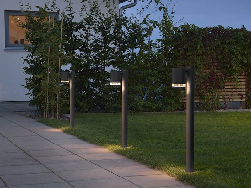 Konstsmide Design LED Wegeleuchte Aus Aluminium, Downlight Höhe 70cm, Schwarz 4 Konstsmide Design LED Wegeleuchte Aus Aluminium, Downlight Höhe 70cm, Schwarz – Bild 4