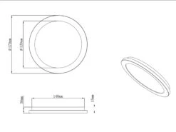 Reality Leuchten Dimmbare LED Deckenleuchte CAMILLUS Flache Badezimmerlampe Ø17cm Schwarz IP44 -Licht Welt Geschaft dimmbare led deckenleuchte camillus flache badezim 24