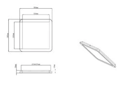 Reality Leuchten Dimmbare LED Deckenleuchte CAMILLUS Flache Badezimmerlampe 30x30cm Schwarz IP44 -Licht Welt Geschaft dimmbare led deckenleuchte camillus flache badezim 56