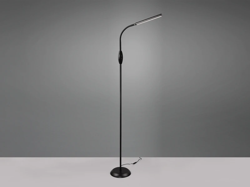 Reality Leuchten Dimmbare LED Stehleuchte TORO Schwanenhals, Schwarz, Höhe 145cm 7 Reality Leuchten Dimmbare LED Stehleuchte TORO Schwanenhals, Schwarz, Höhe 145cm – Bild 7