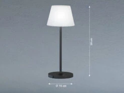 FHL Easy Dimmbare Outdoor Akku Tischlampe FLUS Ohne Stromkabel - Höhe 38cm -Licht Welt Geschaft dimmbare outdoor akku tischlampe flus ohne stromka 2