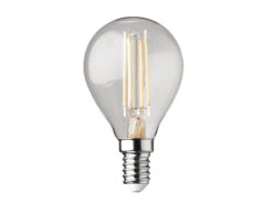 Wofi E14 Filament LED - 3 Watt, 320 Lumen, Warmweiß, Ø4,5cm - Extern Dimmbar
