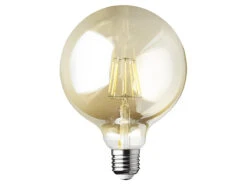 Wofi E27 Filament LED - 6 Watt, 680 Lumen, Warmweiß, Ø12cm - Extern Dimmbar