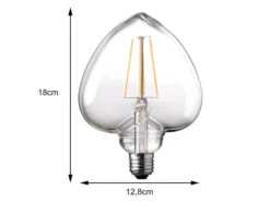Wofi E27 Filament LED Herz - 4 Watt, 300 Lumen, Warmweiß - Nicht Dimmbar 8 Wofi E27 Filament LED Herz - 4 Watt, 300 Lumen, Warmweiß - Nicht Dimmbar -Licht Welt Geschaft e27 filament led herz 4 watt 300 lumen warmweiss n 2