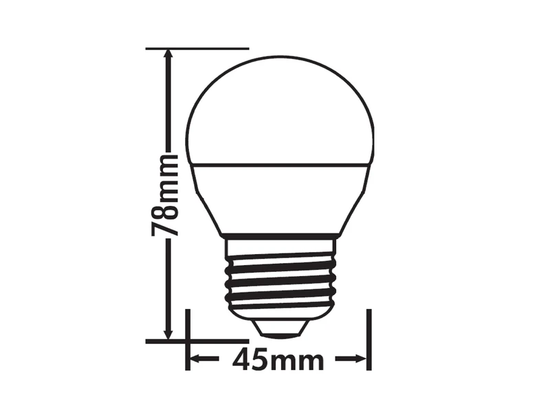 Trio Leuchten E27 LED - 5 Watt, 400 Lumen, 3000 Kelvin Warmweiß, Ø4,5cm - Nicht Dimmbar 2 Trio Leuchten E27 LED - 5 Watt, 400 Lumen, 3000 Kelvin Warmweiß, Ø4,5cm - Nicht Dimmbar – Bild 2