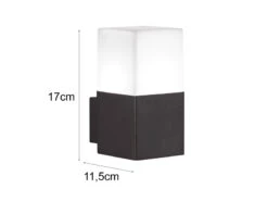 Trio Leuchten Eckige LED Außenwandlampe HUDSON Anthrazit IP44 - Außenbeleuchtung Für Haus -Licht Welt Geschaft eckige led aussenwandlampe hudson anthrazit ip44 a 2