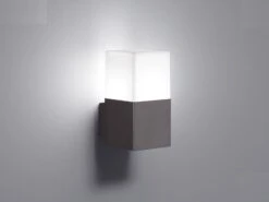 Trio Leuchten Eckige LED Außenwandlampe HUDSON Anthrazit IP44 - Außenbeleuchtung Für Haus -Licht Welt Geschaft eckige led aussenwandlampe hudson anthrazit ip44 a 3