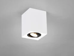 MeineWunschleuchte Eckiger LED Deckenstrahler Spot Schwenkbar Weiß-Schwarz -Licht Welt Geschaft eckiger led deckenstrahler spot schwenkbar weiss s 2