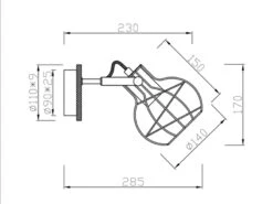 Trio Leuchten Einflammiger LED Wandstrahler Mit Retro Drahtgeflecht Aus Metall In Silber 11 Trio Leuchten Einflammiger LED Wandstrahler Mit Retro Drahtgeflecht Aus Metall In Silber -Licht Welt Geschaft einflammiger led wandstrahler mit retro drahtgefle 5