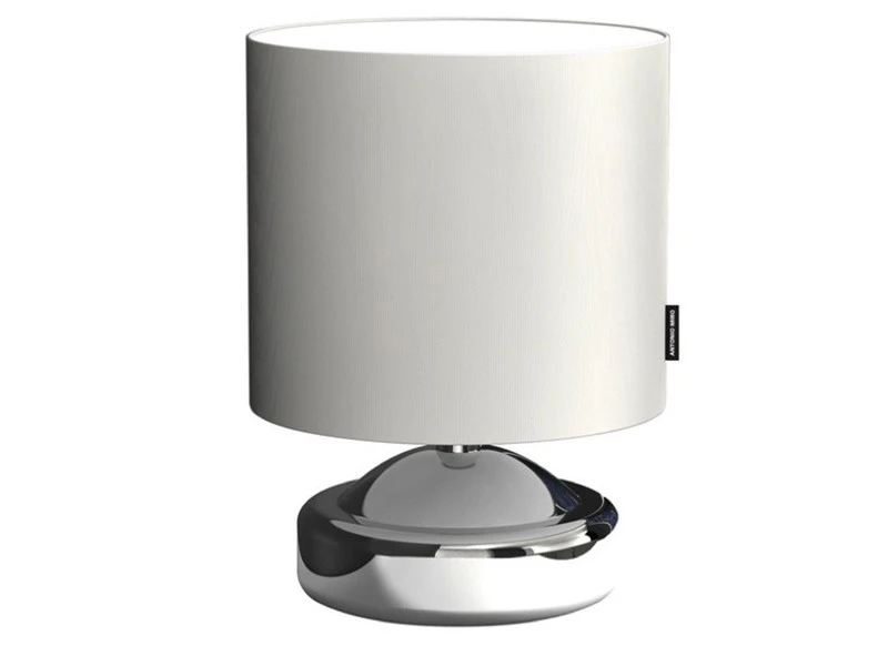 Ranex Elegante Designer-Tischleuchte, Chrom/Schirm Weiß, ANTONIO MIRO 1 Ranex Elegante Designer-Tischleuchte, Chrom/Schirm Weiß, ANTONIO MIRO