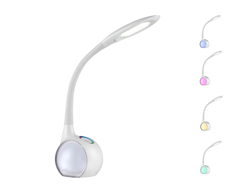 Globo Flex LED Schreibtischlampe TARRON, Dimmbar, Sockel Mit Farbwechsel 1 Globo Flex LED Schreibtischlampe TARRON, Dimmbar, Sockel Mit Farbwechsel