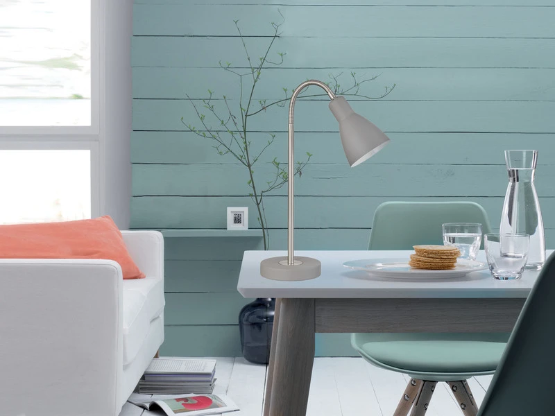 MeineWunschleuchte Flexible Schreibtischlampe Grau Mit LED - Leselampe & Arbeitsleuchte 4 MeineWunschleuchte Flexible Schreibtischlampe Grau Mit LED - Leselampe & Arbeitsleuchte – Bild 4