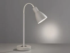 Fischer & Honsel Flexible Schreibtischlampe LOLLAND Grau, Leselampe / Arbeitsleuchte -Licht Welt Geschaft flexible schreibtischlampe lolland grau leselampe 1 2