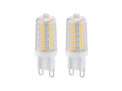 Trio Leuchten G9 LED 2Stk. Stiftsockel - 3 Watt, 300 Lumen, Warmweiß - 3 Stufen Dimmer