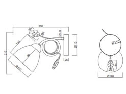Trio Leuchten Graue Antik Look Wandleuchte Traditio Mit E14 Glasschirm, Metall -Licht Welt Geschaft graue antik look wandleuchte traditio mit e14 glas 2