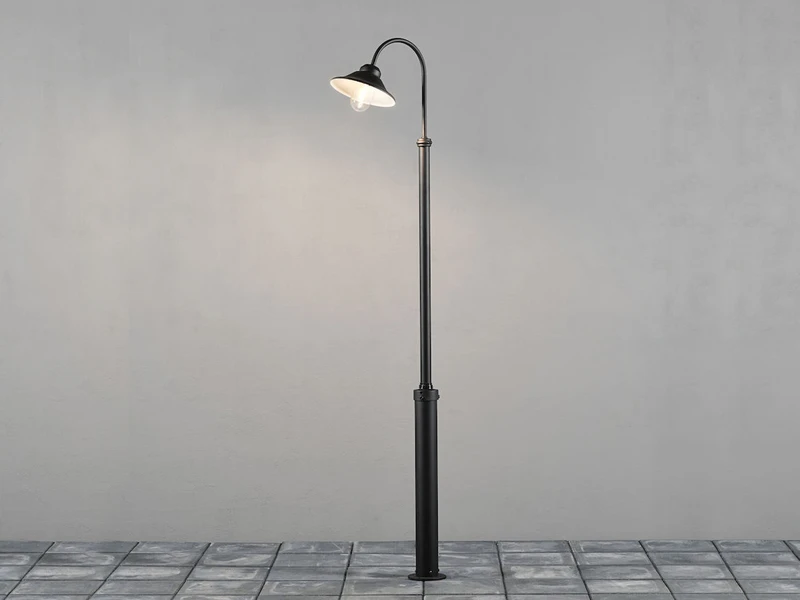 MeineWunschleuchte Große LED Mastleuchte Aus Aluminium Schwarz, Höhe 240cm 1 MeineWunschleuchte Große LED Mastleuchte Aus Aluminium Schwarz, Höhe 240cm