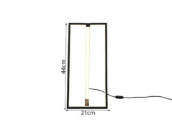 Trio Leuchten Große LED Tischleuchte EDGE, Dimmbar, Höhe 44cm, Schwarz-Gold 16 Trio Leuchten Große LED Tischleuchte EDGE, Dimmbar, Höhe 44cm, Schwarz-Gold -Licht Welt Geschaft grosse led tischleuchte edge dimmbar hoehe 44cm sc 2