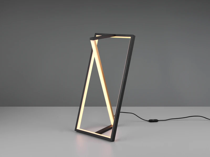 Trio Leuchten Große LED Tischleuchte EDGE, Dimmbar, Höhe 44cm, Schwarz-Gold 5 Trio Leuchten Große LED Tischleuchte EDGE, Dimmbar, Höhe 44cm, Schwarz-Gold – Bild 5