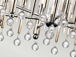 KICHLER Großer Kronleuchter PIPER 6-flammig Mit Filigranem Kristall Glas Chrom, Ø 61,6cm 21 KICHLER Großer Kronleuchter PIPER 6-flammig Mit Filigranem Kristall Glas Chrom, Ø 61,6cm -Licht Welt Geschaft grosser kronleuchter piper 6 flammig mit filigrane 22