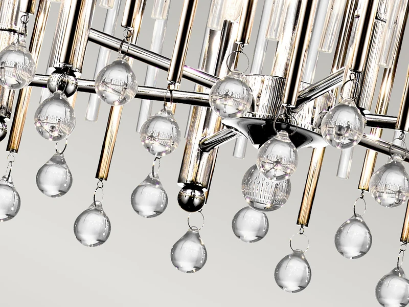 KICHLER Großer Kronleuchter PIPER 6-flammig Mit Filigranem Kristall Glas Chrom, Ø 61,6cm 10 KICHLER Großer Kronleuchter PIPER 6-flammig Mit Filigranem Kristall Glas Chrom, Ø 61,6cm – Bild 10