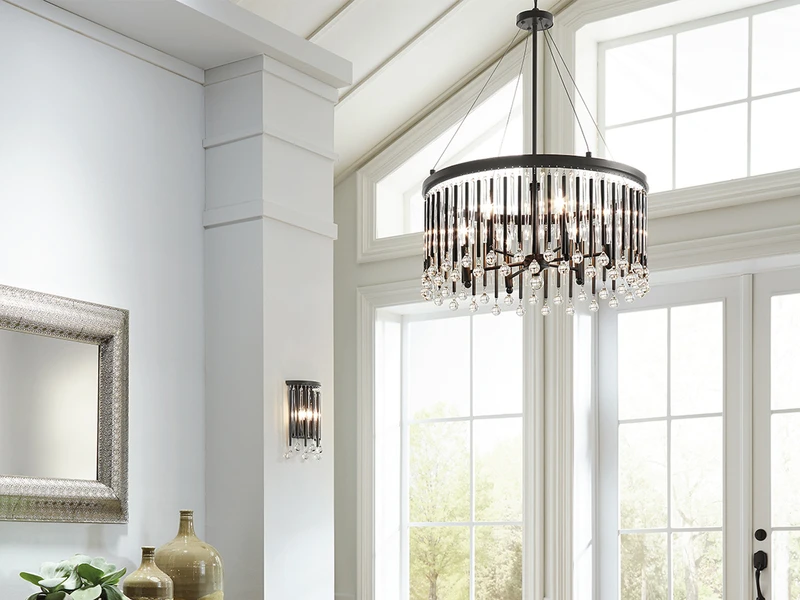 KICHLER Großer Kronleuchter PIPER 6-flammig Mit Filigranem Kristall Glas Braun, Ø 61,6cm 10 KICHLER Großer Kronleuchter PIPER 6-flammig Mit Filigranem Kristall Glas Braun, Ø 61,6cm – Bild 10