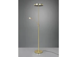 Trio Leuchten Großer LED Deckenfluter FRANKLIN Mit Lesearm, Höhe 181cm, Messing