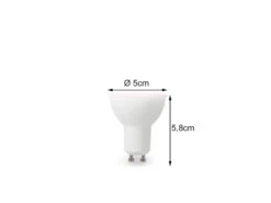 Perel GU10 LED WIFI, 4,9 Watt 350 Lumen, 2700-6500 Kelvin, RGB, Ø5cm Per App Steuerbar -Licht Welt Geschaft gu10 led wifi 49 watt 350 lumen 2700 6500 kelvin r 3
