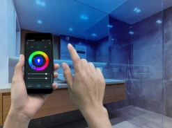 Perel GU10 LED WIFI, 4,9 Watt 350 Lumen, 2700-6500 Kelvin, RGB, Ø5cm Per App Steuerbar -Licht Welt Geschaft gu10 led wifi 49 watt 350 lumen 2700 6500 kelvin r 4