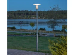 Konstsmide High Power LED Mastleuchte MODE, Vandalismus Geschützt, 3000K, Galv. Stahl