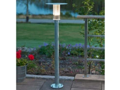 Konstsmide High Power LED Wegeleuchte MODE, Vandalismus Geschützt, 3000K, Galv. Stahl