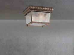 KICHLER Historische Außen Deckenleuchte VENETIAN RAIN, Bronze Ø23,5cm -Licht Welt Geschaft historische aussen deckenleuchte venetian rain bro 2