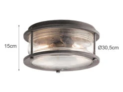 KICHLER Industrial Deckenleuchte ASHLAND BAY Für Innen & Außen, Anthrazit Ø30,5cm 16 KICHLER Industrial Deckenleuchte ASHLAND BAY Für Innen & Außen, Anthrazit Ø30,5cm -Licht Welt Geschaft industrial deckenleuchte ashland bay fuer innen au 7