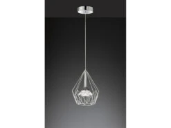 Wofi Industrial LED Pendelleuchte AMY Mit Gitter Lampenschirm, 1-flammig Silber 10 Wofi Industrial LED Pendelleuchte AMY Mit Gitter Lampenschirm, 1-flammig Silber -Licht Welt Geschaft industrial led pendelleuchte amy mit gitter lampen 4