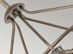 KICHLER Industrial Pendelleuchte ASHLAND BAY Für Innen & Außen, Bronze Ø66cm -Licht Welt Geschaft industrial pendelleuchte ashland bay fuer innen au 7