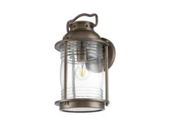 KICHLER Industrial Wandlaterne ASHLAND BAY Für Innen & Außen, Bronze Höhe 40cm -Licht Welt Geschaft industrial wandlaterne ashland bay fuer innen auss 3